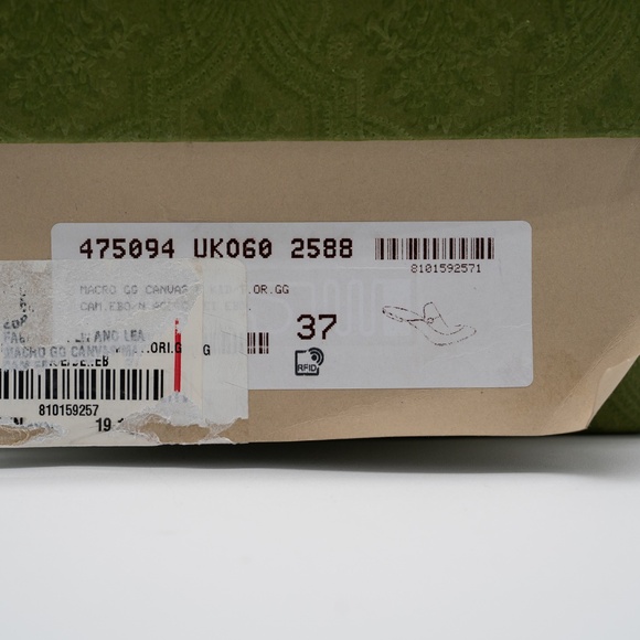 size 37G 7 US Gucci Jumbo GG Princetown Horsebit Mules Slip On Beige Brown - Picture 14 of 14